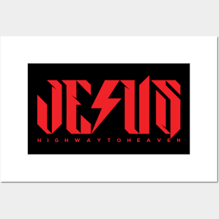 Jesus Rocks Highway to Heaven Posters and Art